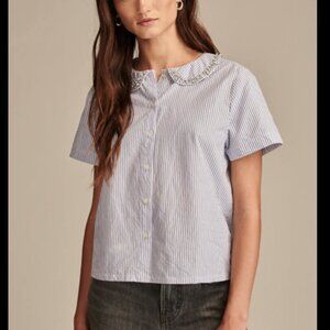 Striped Embellished Shirt